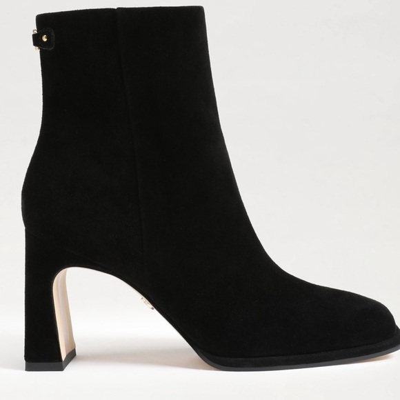 Sam Edelman IRIE SQUARE TOE ANKLE BOOTIE 9M NWT Black Suede - Picture 2 of 6